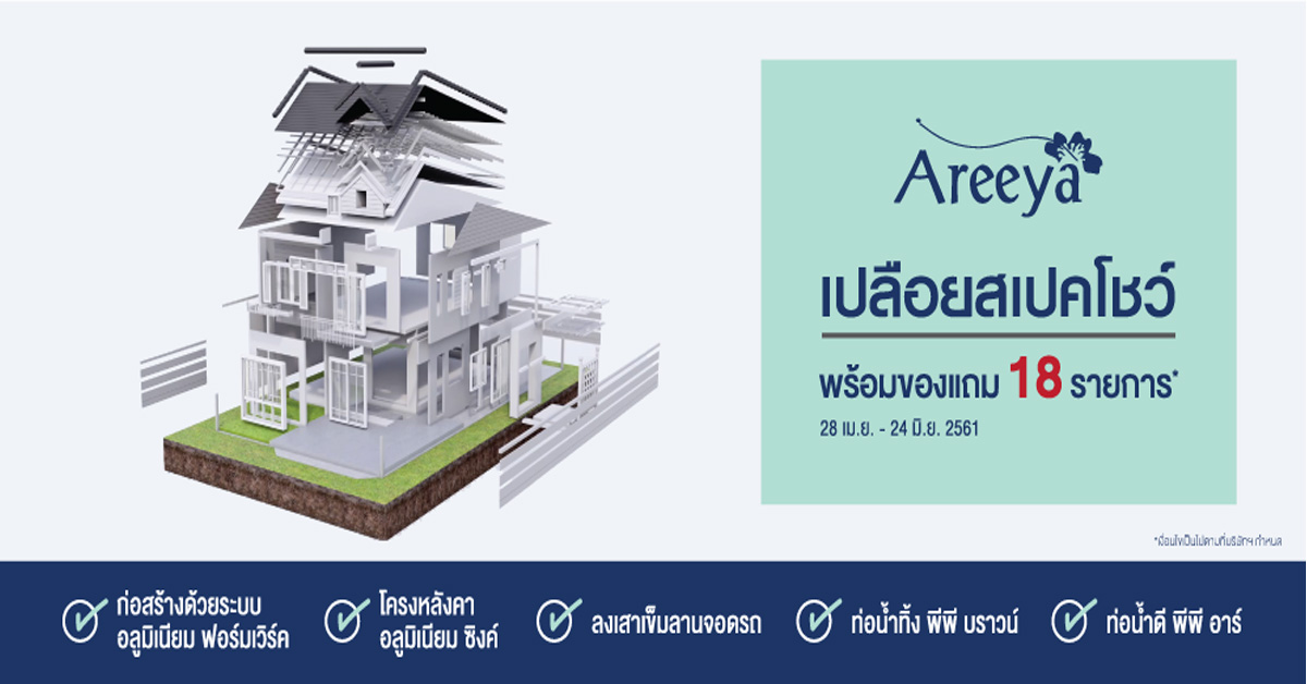 อารียา พรอพเพอร์ตี้ จัดหนักแคมเปญ อารียาฯ เปลือยสเปคโชว์