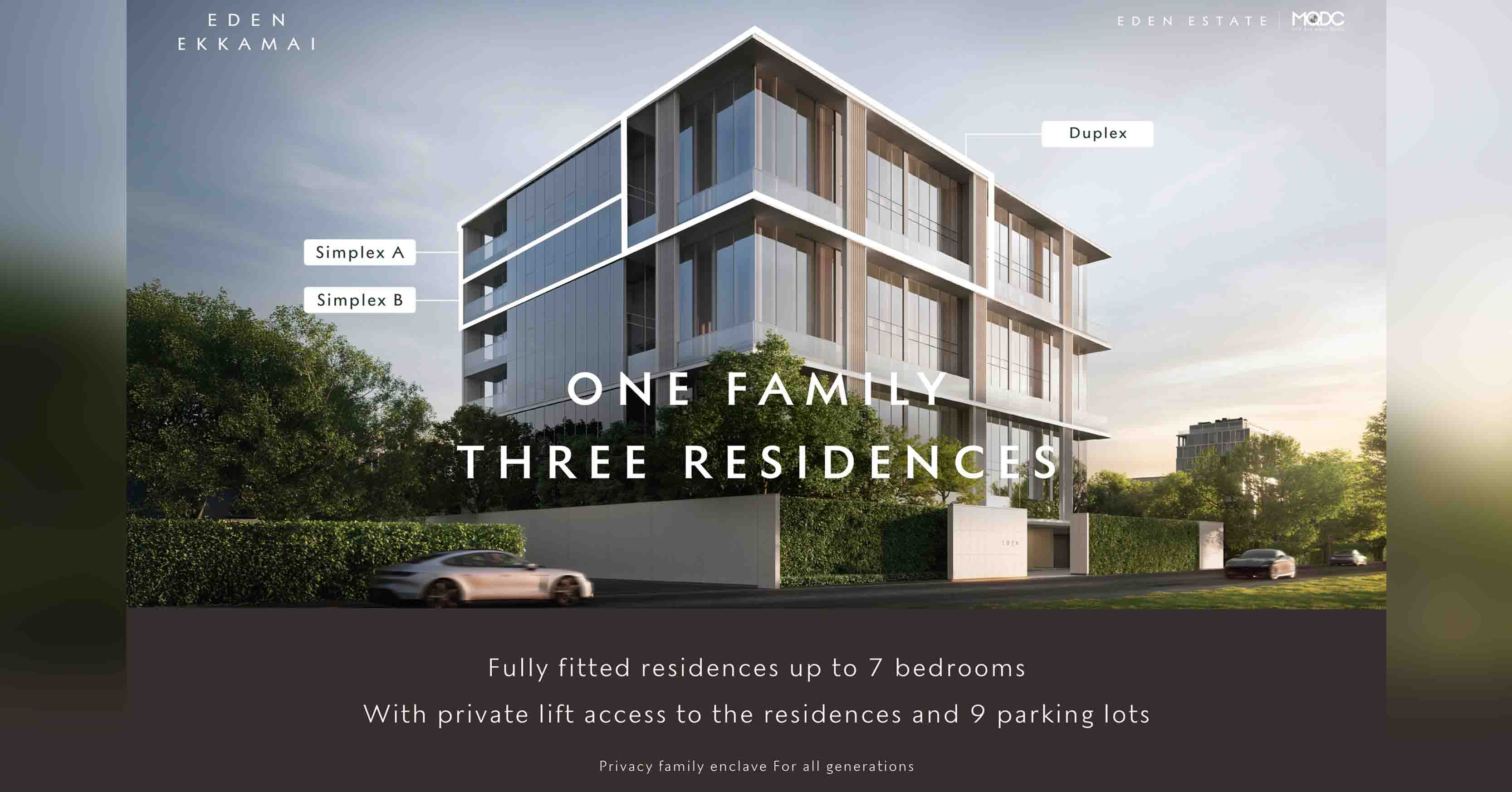 Eden Ekkamai ชูแนวคิด “One Family, Three Residences” นิยามใหม่ของการอยู่อาศัย มอบสมดุลแห่งความผูกพันให้ทุกเจเนอเรชัน บนพื้นที่เริ่มต้น 777 ตร.ม.