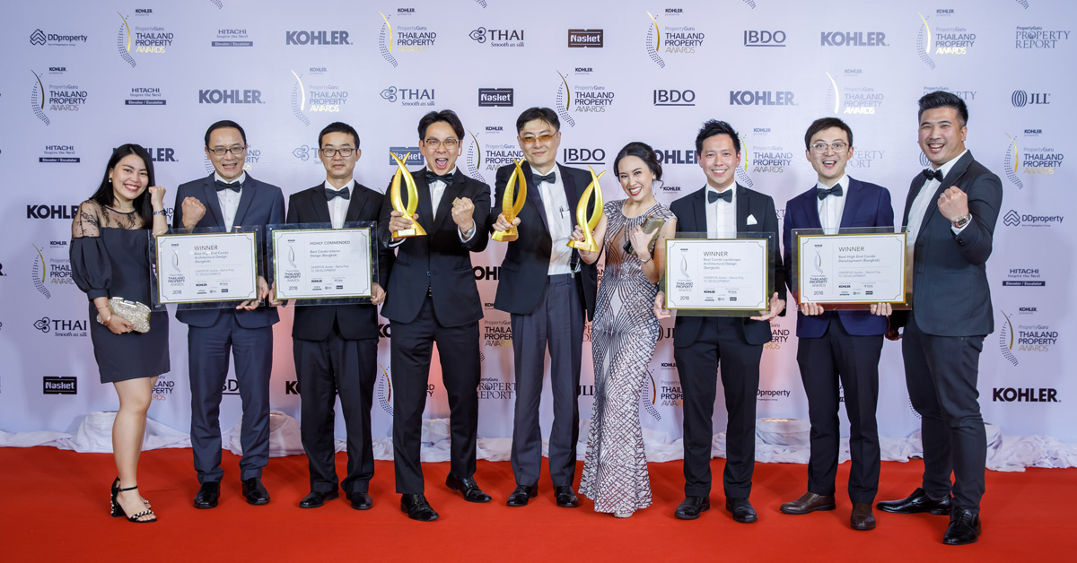 TC Development ส่ง One9Five อโศก-พระราม 9 คว้า 4 รางวัลจากงาน Property Guru Thailand Property Awards 2018