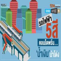 รถไฟฟ้า 5 สี คอนโดฯ พรึบ นํ้าเงินนำโด่ง