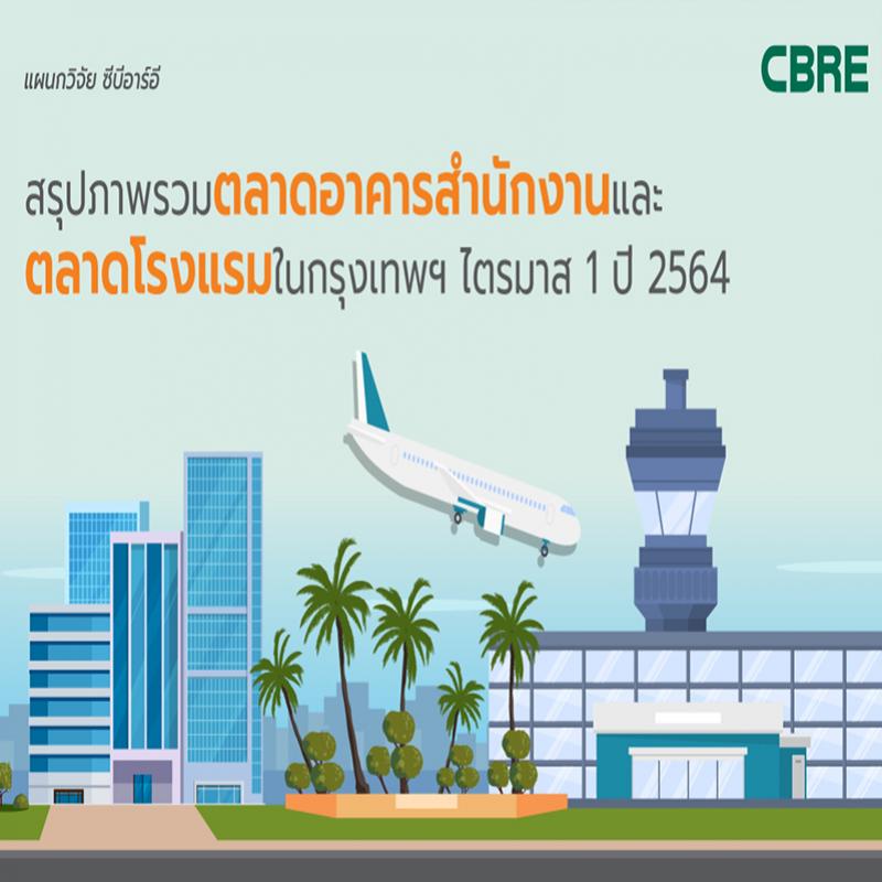 สรุปภาพรวมตลาดอาคารสำนักงานและตลาดโรงแรมในกรุงเทพฯ ไตรมาส 1 ปี 2564