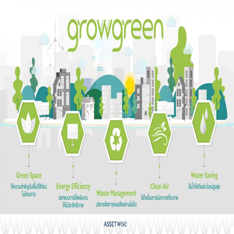 “แอสเซทไวส์” เดินหน้าแนวคิด “GrowGreen” สร้างที่อยู่อาศัยเป็นมิตรกับสิ่งแวดล้อม