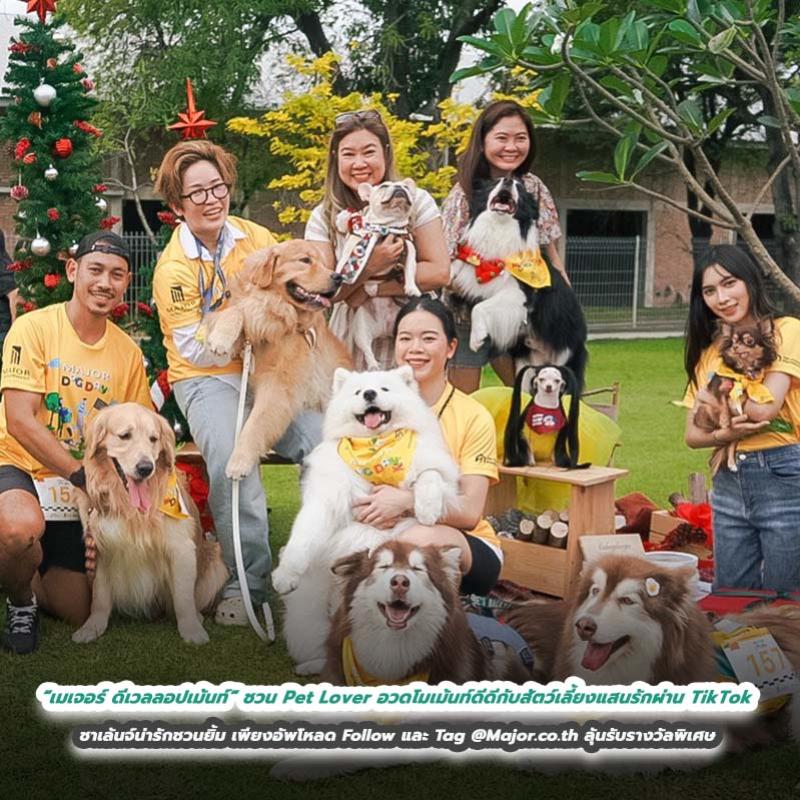 “เมเจอร์ ดีเวลลอปเม้นท์” ชวน Pet Lover อวดโมเม้นท์ดีดีกับสัตว์เลี้ยงแสนรักผ่าน TikTok ชาเล้นจ์น่ารักชวนยิ้ม เพียงอัพโหลด Follow และ Tag @Major.co.th ลุ้นรับรางวัลพิเศษ