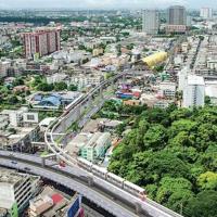 ราคาที่ดินรถไฟฟ้า 10 สาย สีม่วงจ่อติดอ่อนนุช-แบริ่ง