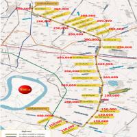 AREA เผยราคาที่ดินแนวรถไฟฟ้าสีเหลือง 23 สถานี รัชดา นำโด่ง