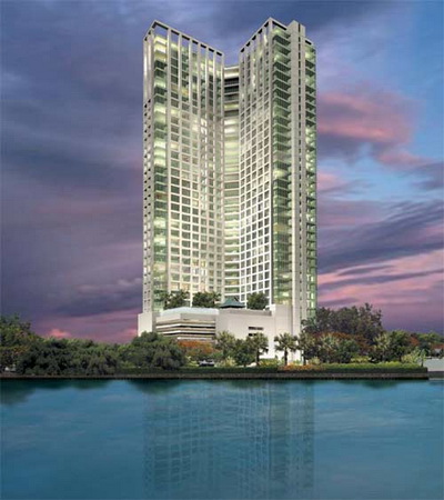 For RentCondoWongwianyai, Charoennakor : Condo for rent, Baan Sathorn-Chao Phraya, 12th floor, room size 75.5 sq m.