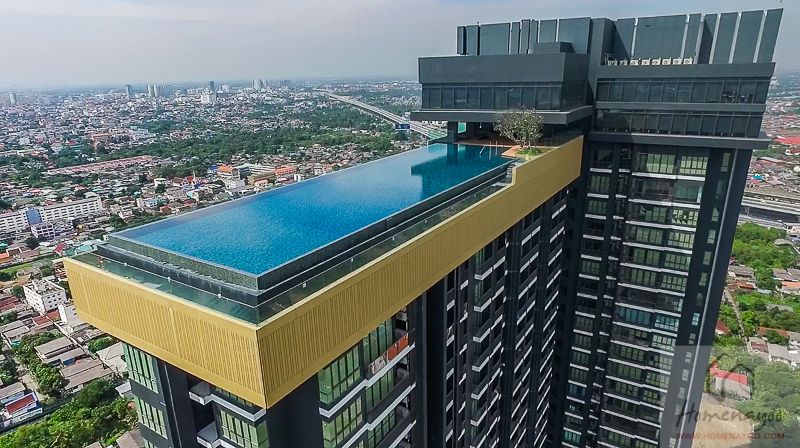 For SaleCondoPinklao, Charansanitwong : Condo for sale, The Trio, Bang Aor, Charansanitwong, near BTS, port, expressway, garden view, parliament 62.41 sqm., corner room