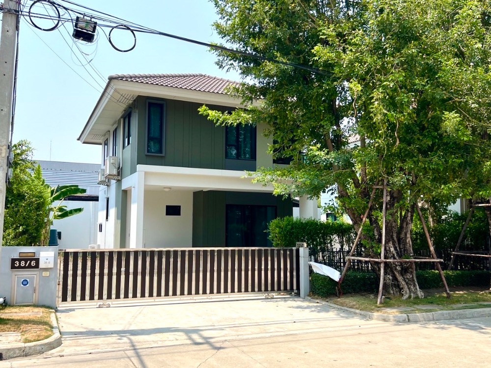 For RentHousePathum Thani,Rangsit, Thammasat : For rent, 2 storey detached house, along the Lam Luk Ka-Rangsitongkharak Khlong 5 motorway.