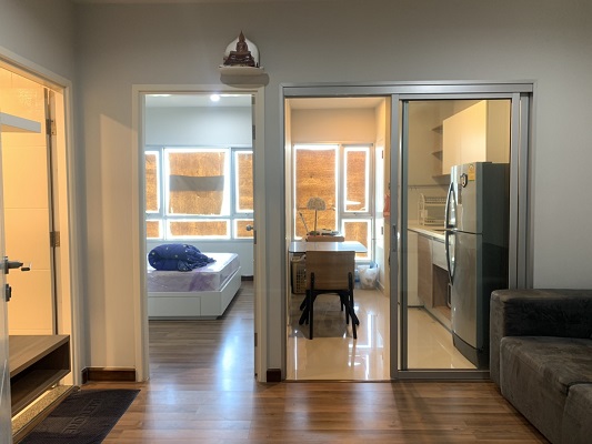 For SaleCondoRattanathibet, Sanambinna : 💥 selling the room at a loss!! Condo Centric Tiwanon Station 1 Bed 32 sq.m., 31st floor, Building A, near the Purple Line MRT Tiwanon Intersection 💥💥