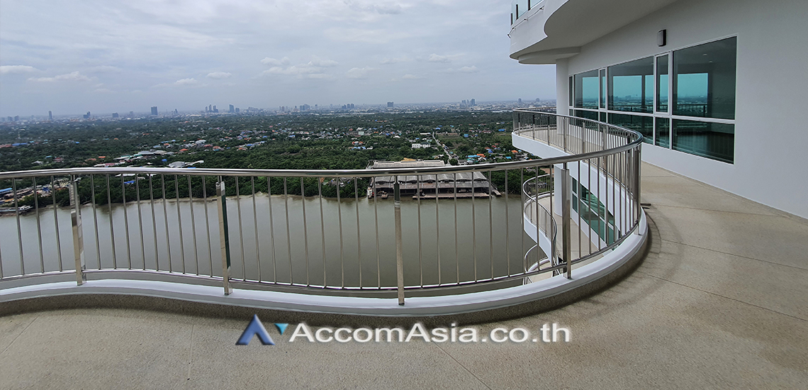 For SaleCondoRama3 (Riverside),Satupadit : Huge Terrace, Penthouse | 4 Bedrooms Condominium for Sale in Sathorn, Bangkok near BRT Wat Dan at Supalai Riva Grande Rama 3 (AA30832)