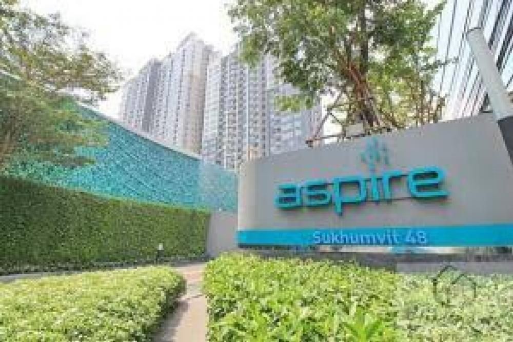 For SaleCondoOnnut, Udomsuk : 2.75✅Selling Aspire Sukhumvit🌳At the beginning of Sukhumvit Soi 48, convenient 500m to 🚝Phra Khanong Station⚡️Only 8 minutes🎊1Bed 32 sq m. (Almost the highest floor, 24th floor, the top floor is the Facilities floor) Decorated🌈With complete furniture + el