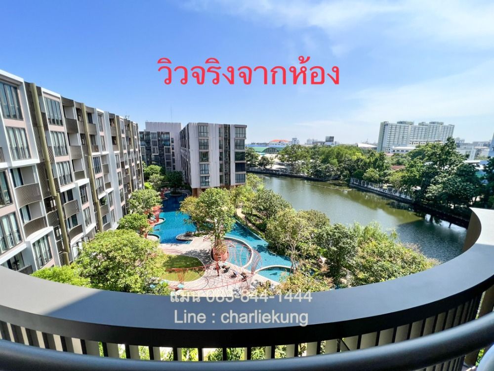 For SaleCondoOnnut, Udomsuk : 🔥Sale at Loss! Kawa Haus 1 Bedroom, 41.5 Sq.M. Pool & Canal View,  6th floor, Fully Furnished with Bathtub. 🔥 ONLY THB 5,950,000!