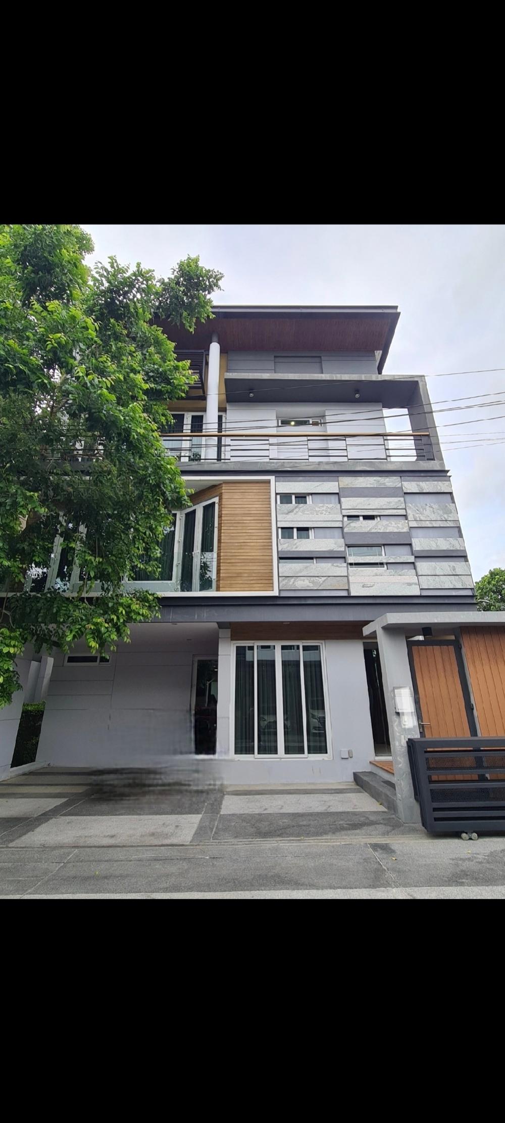 For RentHouseLadprao, Central Ladprao : ⭐️⭐️⭐️ 3-storey detached house for rent, luxury decoration, new house with swimming pool, Ladprao area, Ratchada, good location near Central Ladprao