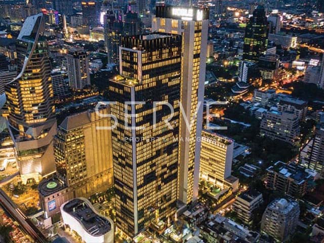 For SaleCondoWitthayu, Chidlom, Langsuan, Ploenchit : 🔥Best Price 40 MB🔥- Combine 3 Beds 126.84 sq.m. Super High Fl. 40+ Nice View&Perfect Location BTS Phloen Chit at Noble Ploenchit Condo / For Sale