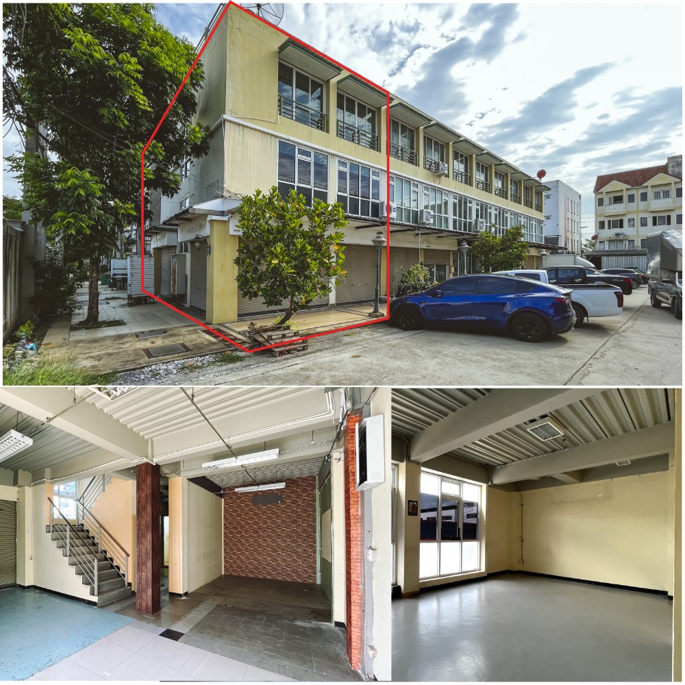 For RentOfficePathum Thani,Rangsit, Thammasat : Commercial building for rent, 2 rooms, 3 floors, 162 sq.m., near Thai market, Khlong Song, Khlong Luang, Pathum Thani.