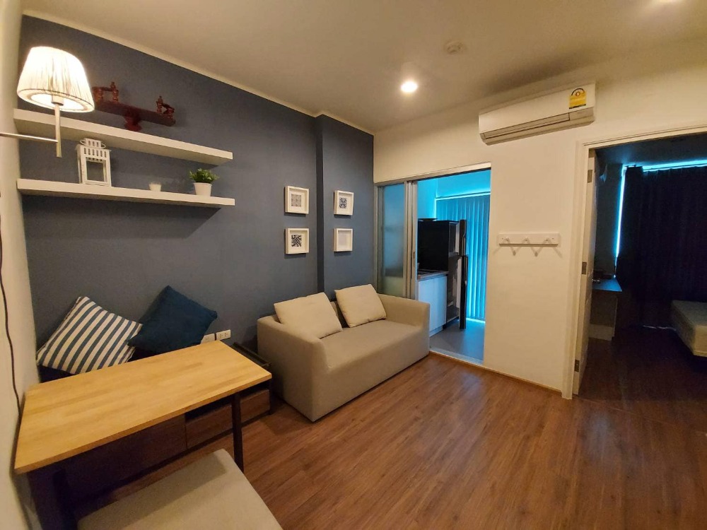 For RentCondoRamkhamhaeng, Hua Mak : 🎯 U Delight at Huamark Station !! Beautiful room, fully furnished, special price, ready to move in Like to negotiate in front of the job. (T00313)