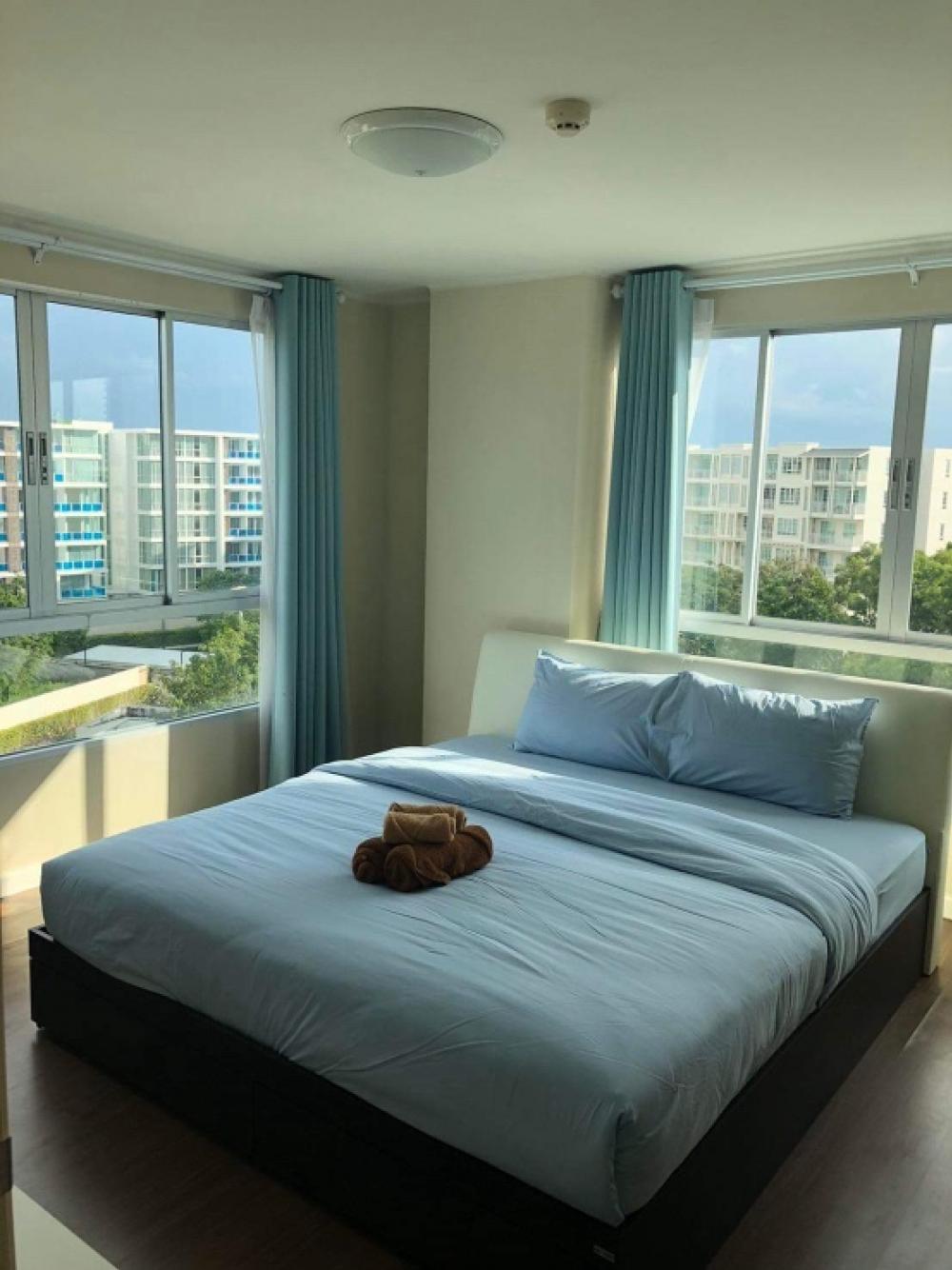 For SaleCondoHuahin, Prachuap Khiri Khan, Pran Buri : Condo for sale, Baan Imm Aim, Hua Hin, size 65 square meters, 2 bedrooms, 2 bathrooms, 8th floor, corner room, fully furnished.