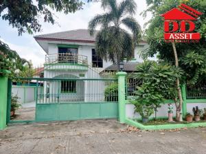 For SaleHouseLop Buri : 2 storey detached house for sale, PP Land Project 1, Lopburi, corner house, Mueang Lop Buri District near Big Seal Lopburi 1