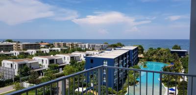 For SaleCondoCha-am Phetchaburi : Sell Bann Thew Talay Blue Sapphire Condo, Baan Thew Talay, Blue Sapphire, Cha-am - Hua Hin. Sea view, size 70 sq.m., 2 bedrooms, 2 bathrooms, Building C