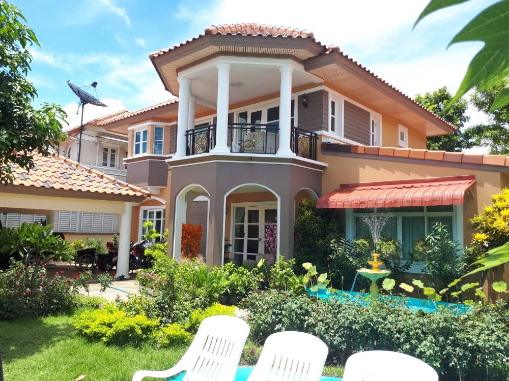 For SaleHousePinklao, Charansanitwong : For sale - Chuenchuen Regent Village, Ratchaphruek, 2-storey detached house, California Classic style, on Ratchaphruek Road