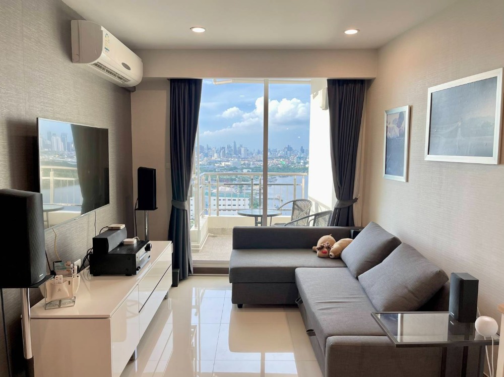 For SaleCondoRama3 (Riverside),Satupadit : FOR Sell 1 Bed, luxury furniture, modern, there are many rooms to choose from. Supalai Prima Riva, riverside condo.