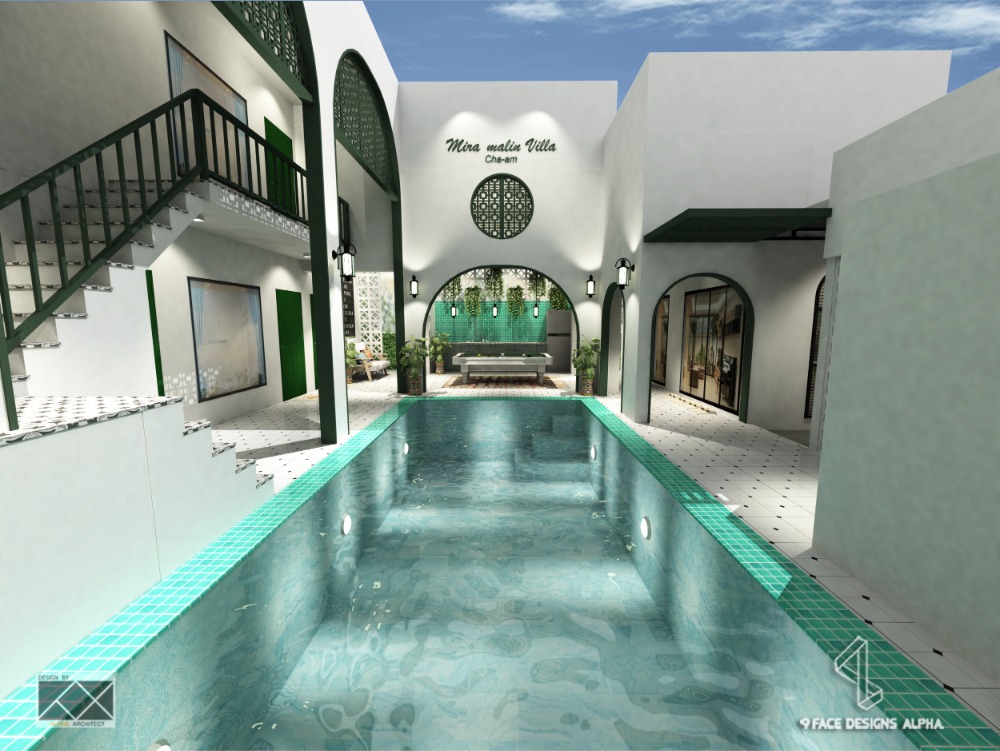 For SaleHouseCha-am Phetchaburi : Luxury pool villa ready to move in