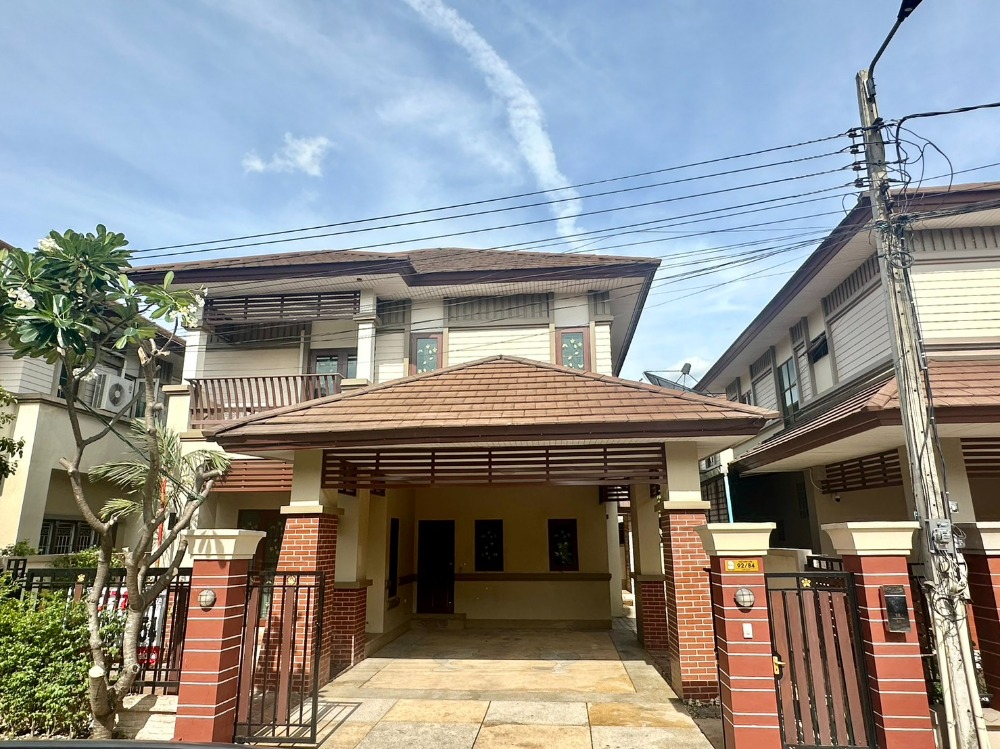 For SaleHouseRama5, Ratchapruek, Bangkruai : Resort style detached house for sale. Suchawalai Village, Rama 5