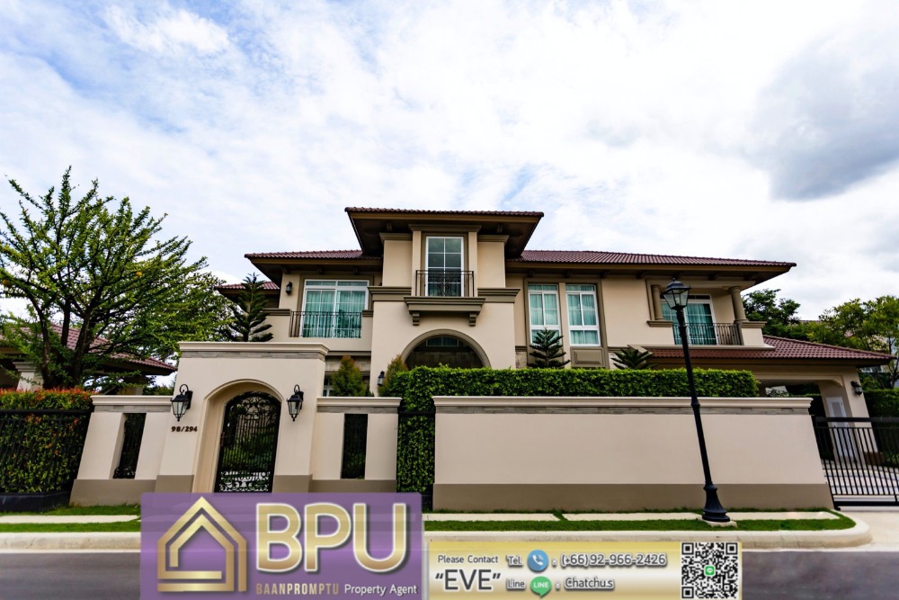 For RentHouseBangna, Bearing, Lasalle : ** 4 Bedrooms Luxury detached house for Rent ** Nantawan Bangna km.7 close to Mega Bangna