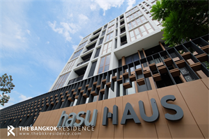 For SaleCondoOnnut, Udomsuk : ✨Rare Unit / Best Deal✨For Sale Condo Hasu Haus. 1 Bed 1 Bath, 40.63 sq.m. Fully-furnished, high floor, unblocked view. Near BTS Onnut