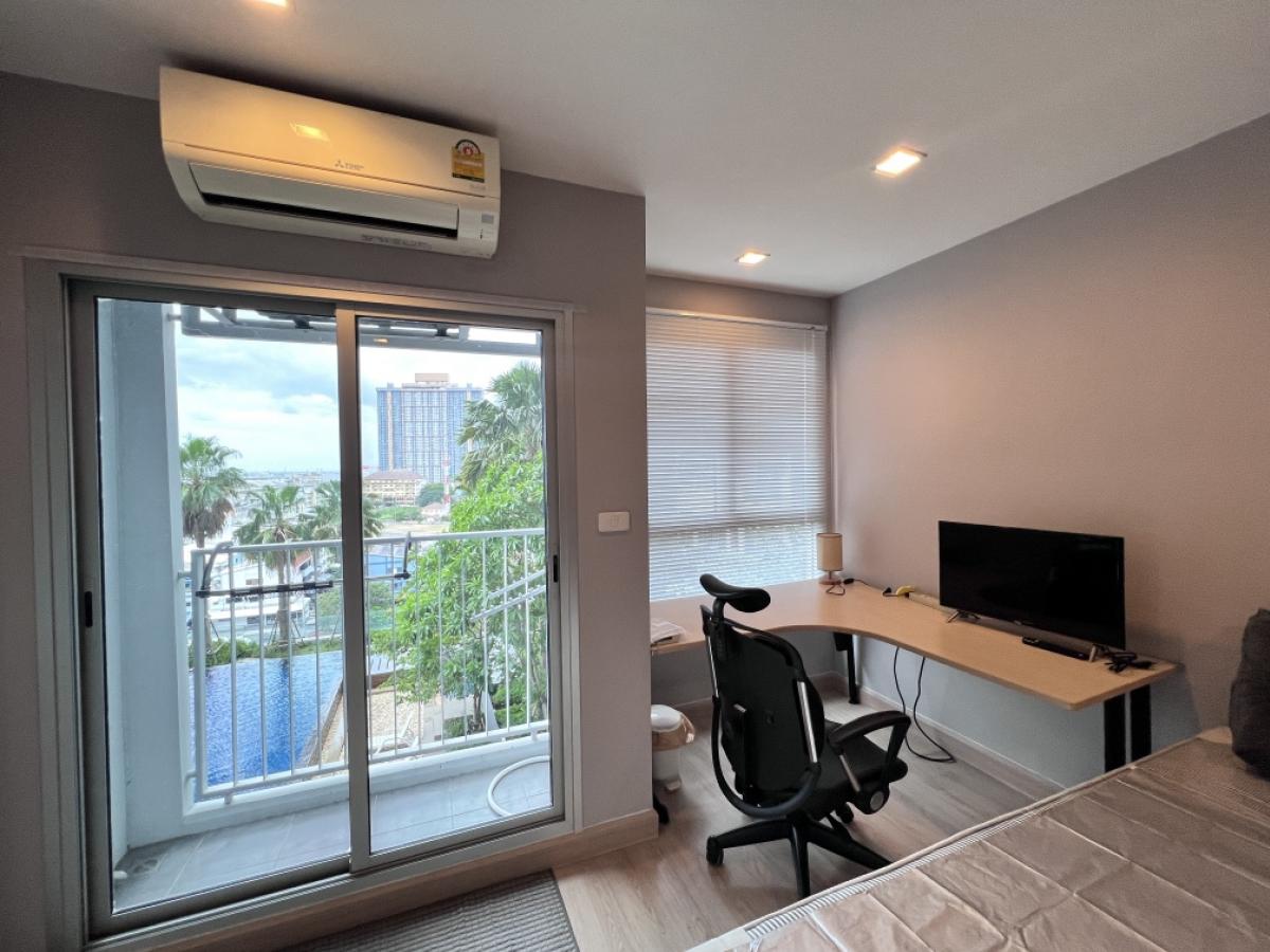 For RentCondoNonthaburi, Bang Yai, Bangbuathong : For rent!!️ Casa Condo Bangyai, 23rd floor, size 21 sq.m., furniture with electrical appliances You can move in, city view, no buildings blocking it.