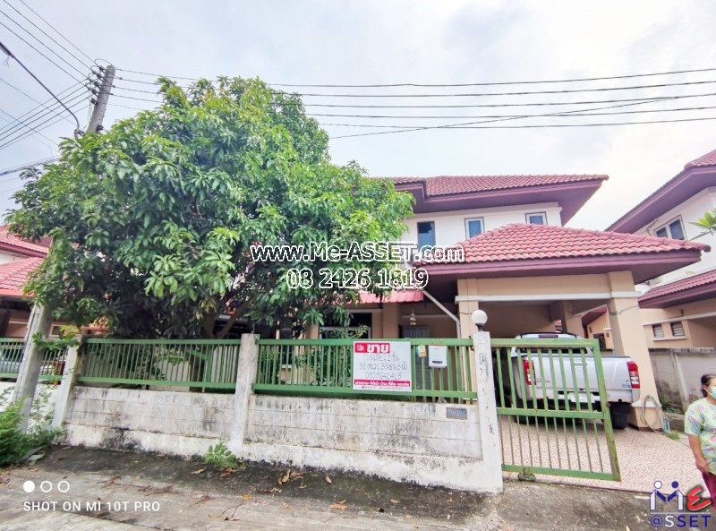 For SaleHouseMin Buri, Romklao : House for sale in Suwinthawong area, Khlong Luang Phaeng, Nakhon Nueng, Saladaeng, Chachoengsao: Suwinthara University, Suwin Tha Ra: 2 floors, 50 sq.wa.: CODE NT-91171