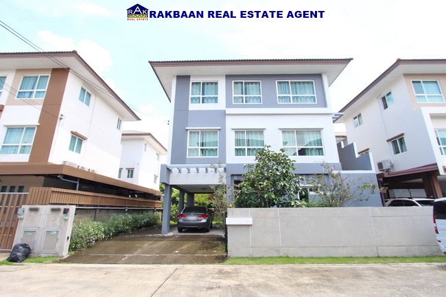 For SaleHouseRama5, Ratchapruek, Bangkruai : 3 storey detached house for sale, Casa Premium, Rama 5 - Ratchaphruek, 50.7 sq.wa., 3 bedrooms, 5 bathrooms, with built-in furniture.