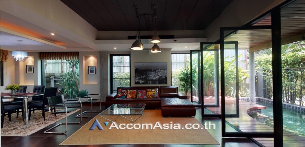 For RentHouseSukhumvit, Asoke, Thonglor : Home Office, Huge Terrace, Private Swimming Pool, Pet-friendly | 3 Bedrooms House for Rent in Sukhumvit, Bangkok near BTS Thong Lo (13001853)