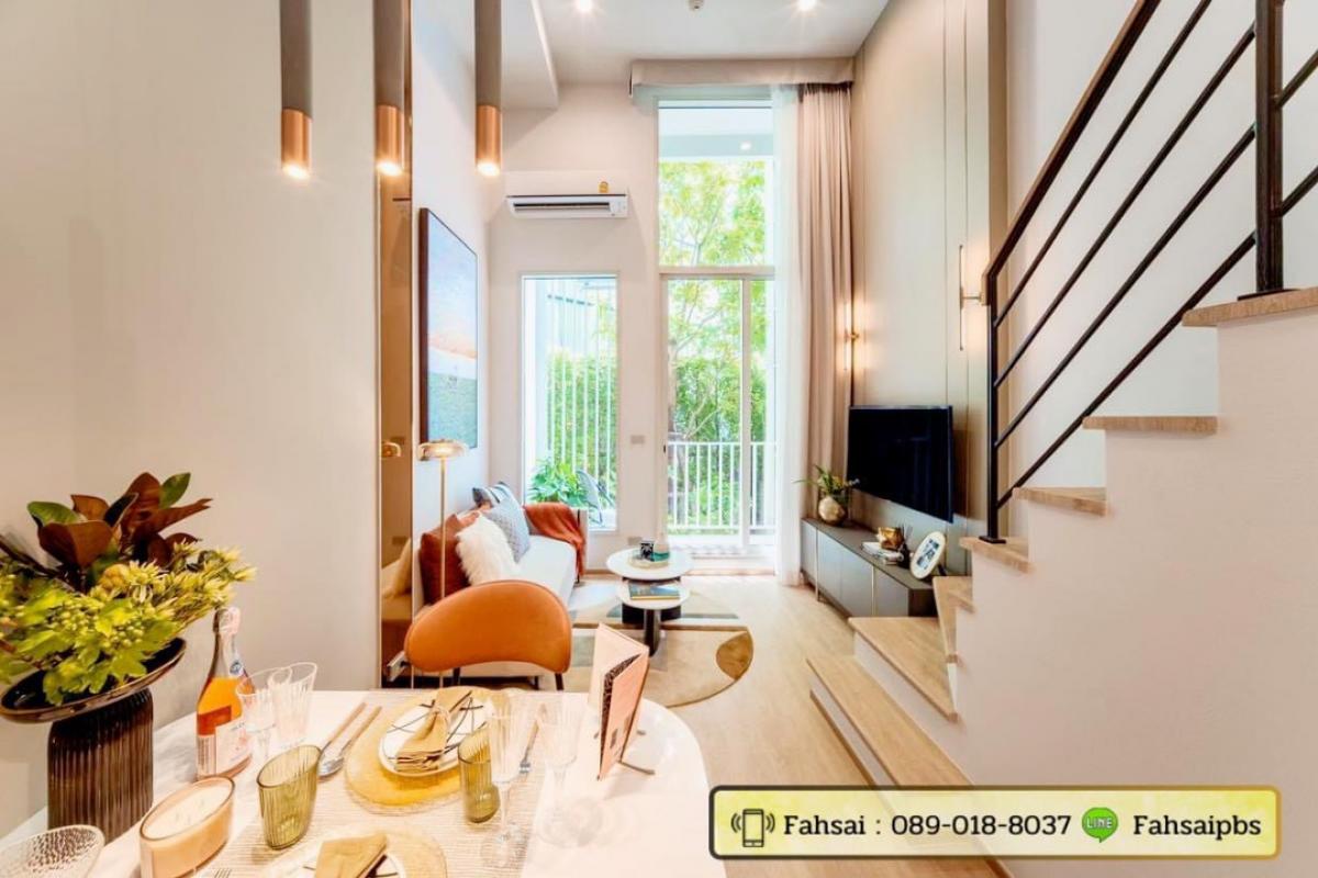 For SaleCondoSilom, Saladaeng, Bangrak : Culture Chula : Presale 🔴 Special price around VVIP 🔴 Room 1 Bed hybrid 2 floors: size 36 sq m. Near Sold out. If interested, contact Fa Sai quickly. 💥Project viewing appointment📞089-018-8037 , 🆔 : Fahsaipbs