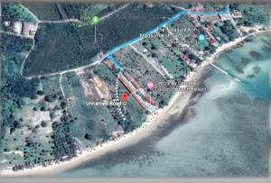 For SaleLandKoh Samui, Surat Thani : Land on the beach, Samui, Bophut, 5 rai, price 120 million baht.