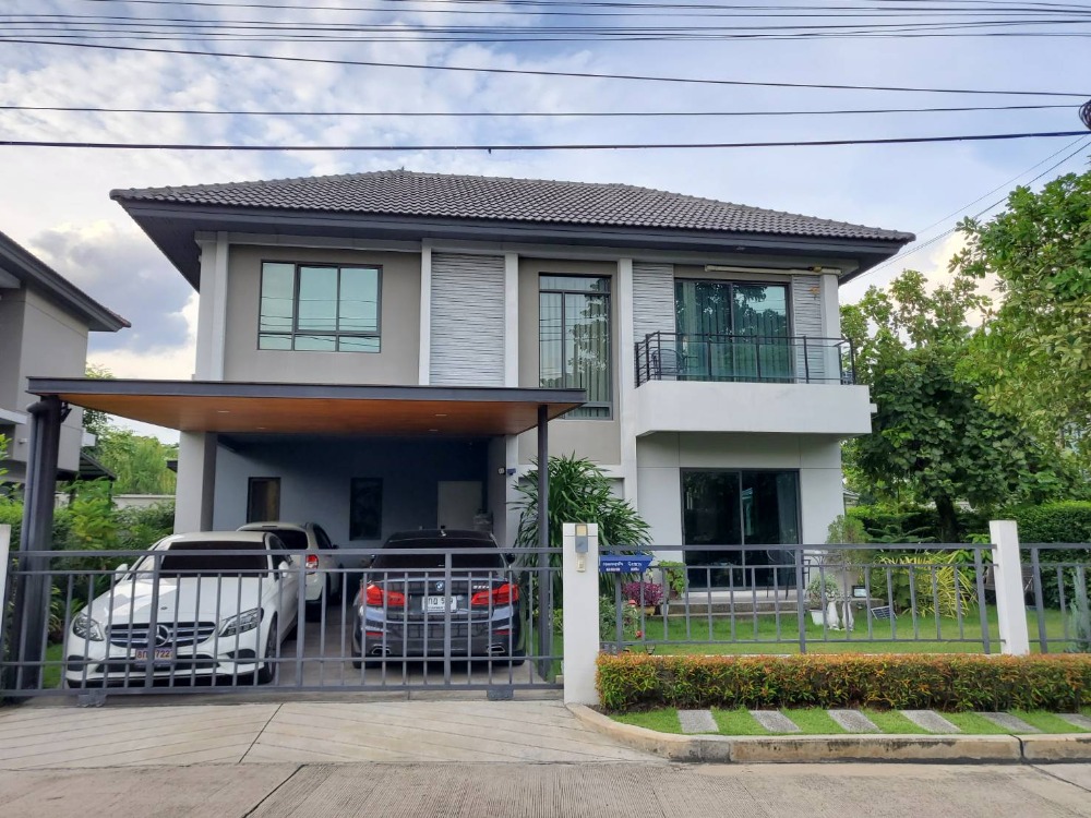 For SaleHouseRama5, Ratchapruek, Bangkruai : Owner selling* Single house for sale, Venue Rama 5 (Venue Rama 5) from SC ASSET, house in front of the project, corner plot next to the fountain roundabout