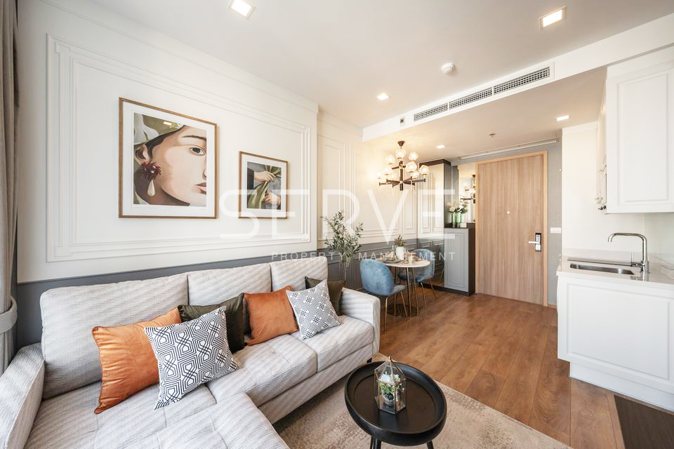 For SaleCondoSukhumvit, Asoke, Thonglor : 🔥7.5 MB🔥 - New Modern Luxury 1 Bed with Bathtub Unblock View BTS Phrom Phong 500 m. at Condo Noble BE33  / Condo For Sale