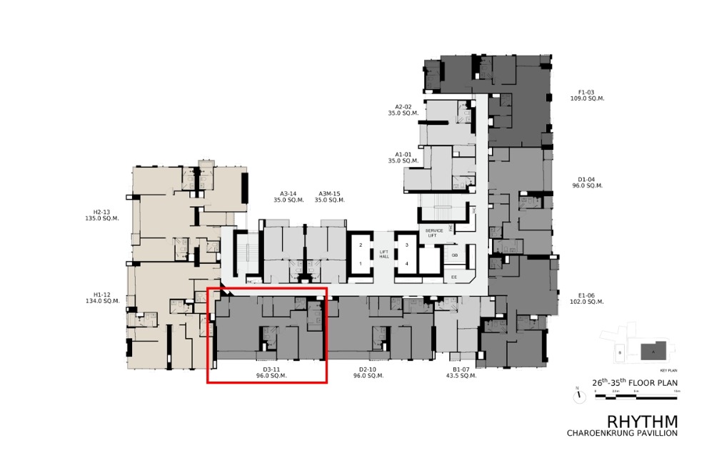 For SaleCondoSathorn, Narathiwat : 2 bedrooms, 3 bathrooms, 98 sq m., rare location, special price 17.42 million baht +++ RHYTHM Charoen Krung +++ Call 093-9256422(G)