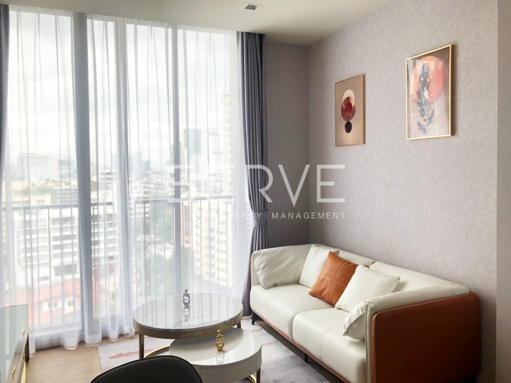 For RentCondoSukhumvit, Asoke, Thonglor : 🔥1 Bed 35.3 sq.m. High Fl. 10+ Good Location New Condo Close to BTS Phrom Phong 500 m. at Noble Around 33 Condo / Condo For Rent