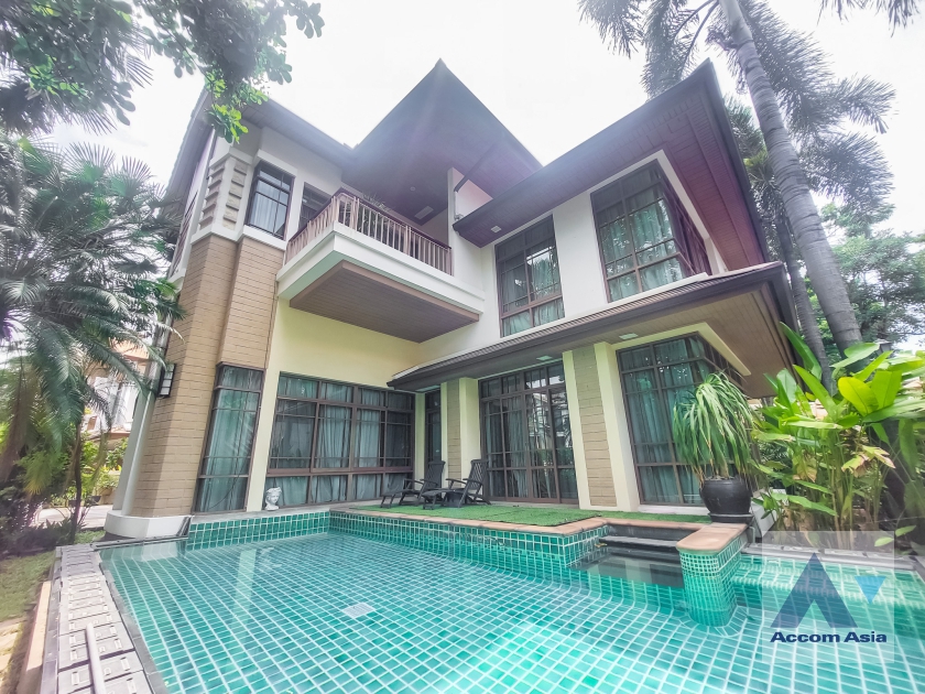 For SaleHouseOnnut, Udomsuk : Corner Unit, Private Swimming Pool | 5 Bedrooms House for Sale in Sukhumvit, Bangkok near BTS Phra khanong at Baan Sansiri Sukhumvit 67 (AA14897)