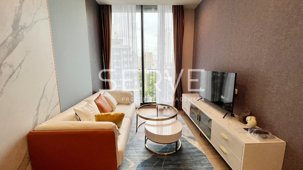 For RentCondoSukhumvit, Asoke, Thonglor : 🔥Modern style 1 Bed Large Room 45.85 sq.m. Good Location New Condo Close to BTS Phrom Phong 500 m. at Noble Around 33 / For Rent