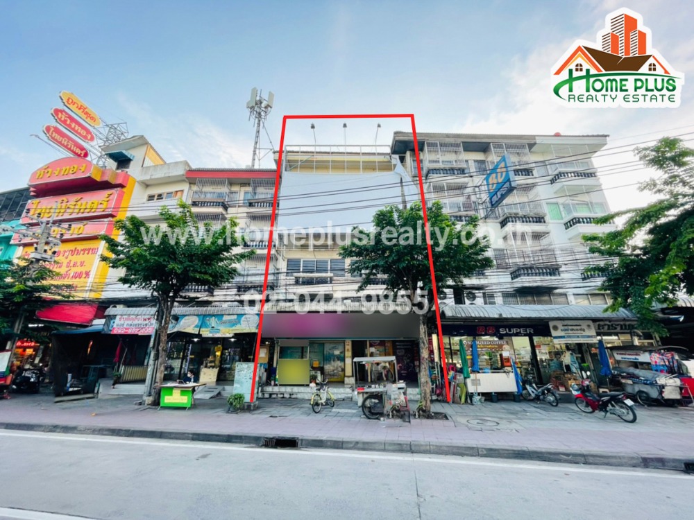 For SaleShophouseRama 2, Bang Khun Thian : 4 and a half storey commercial building, 2 booths on Tha Kham-Rama 2 road (Near Maruay Market, Tha Kham)