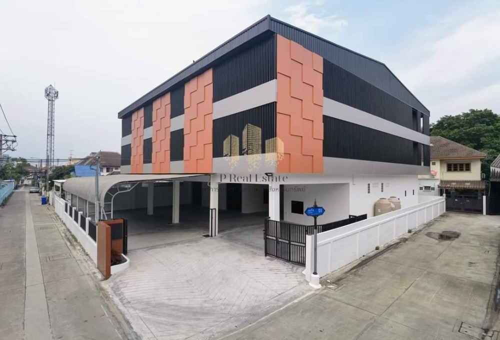 For RentOfficeSamut Prakan,Samrong : Office building/warehouse for rent, Soi Bearing, Sukhumvit 107, Samrong Nuea Subdistrict, Mueang Samut Prakan District, Samut Prakan Area 2,042 sq m.
