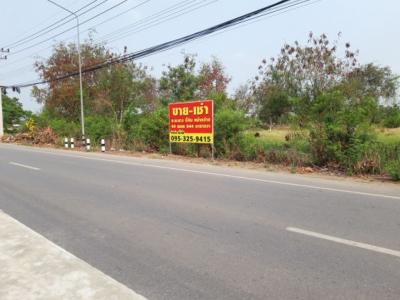 For SaleLandPhutthamonthon, Salaya : Land for sale next to the main road, 4 traffic lanes, vacant land next to the main road, 2 rai 44 square meters, ideal location, many routes to travel