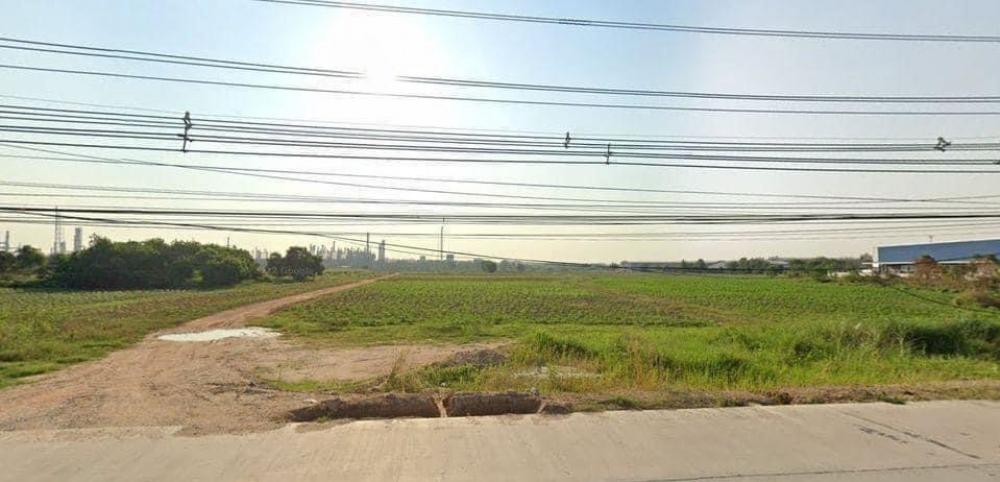 For RentLandRayong : Land for rent, cheap price, 21 rai, next to the main road, Mata Phut area, Rayong.