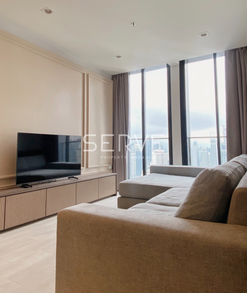 For SaleCondoWitthayu, Chidlom, Langsuan, Ploenchit : 🔥285K/sq.m.🔥 - Best View & Best Location 1 Bed Modern Style Super High Fl. 30+ Next to BTS Phloen Chit at Noble Ploenchit Condo  / For Sale