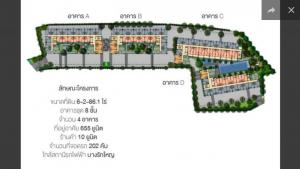 For SaleCondoRama5, Ratchapruek, Bangkruai : Condo for sale in Sammakorn S9 project, Building A, 3rd floor, 1 bedroom type.