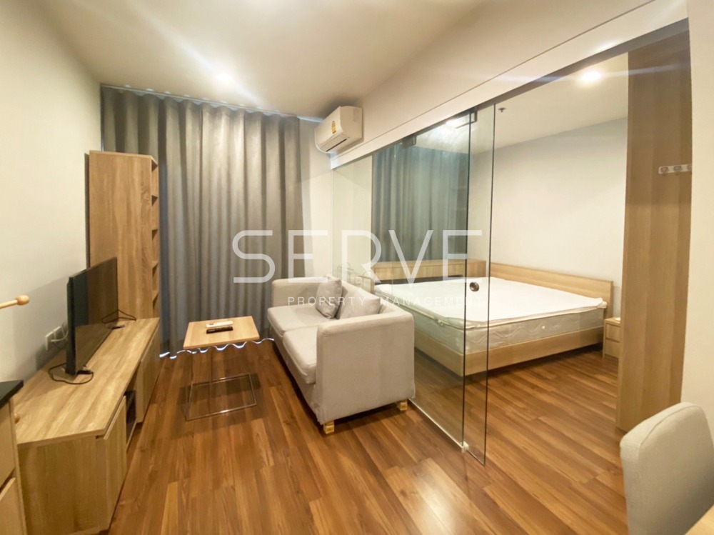 For RentCondoRatchadapisek, Huaikwang, Suttisan : 🔥1 Bed 25.45 Sq.m. High Fl. 10+ Good Location Next to MRT Thailand Cultural Centre 80 m. at Noble Revolve Ratchada 2 Condo / For Rent