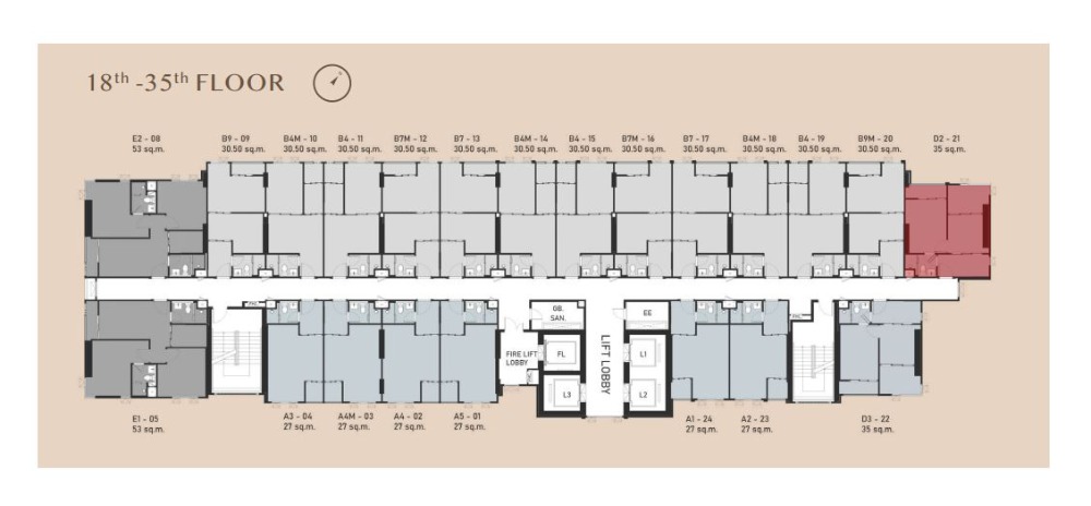 Sale DownCondoOnnut, Udomsuk : 🔥 Selling down payment 1 Bed Plus 35 sq m., 22nd floor (hump room), special type, only 1 unit per floor, can be adjusted to 2 bedrooms.