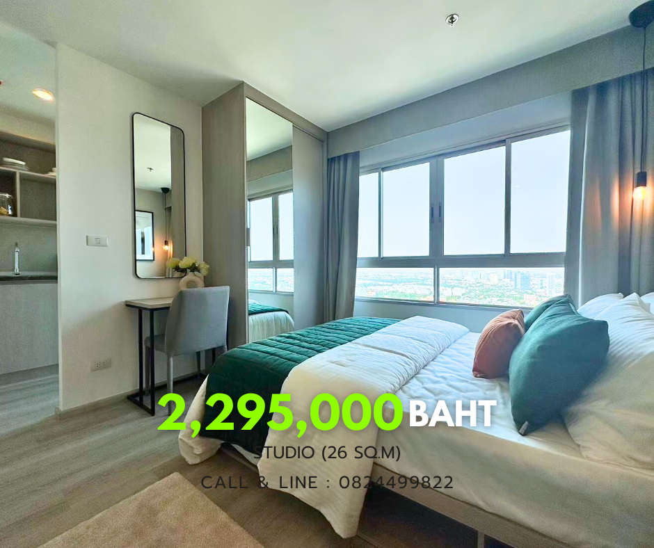 For SaleCondoThaphra, Talat Phlu, Wutthakat : Elio Sathorn - Wutthakat, first hand room, fully furnished condo, installments cheaper than renting, starting at 8,xxx baht with promotions from the project 📲Prae 082-4499822 💬Line: cnd6556